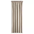 Zasłona beżowa z szenilowej tkaniny 140x270 cm  taśma - MEGI Eurofirany