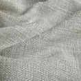 Poszewka szyta beżowa z miękkiej tkaniny szenilowej o wyraźnym splocie z efektem melanżu