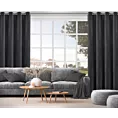 Zasłona czarna welwetowa 100% zaciemniająca 140x250 cm przelotka NITA Eurofirany