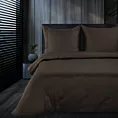 Pościel 160x200 cm z makosatyny bawełnianej kolor brązowy Eva Minge Eurofirany