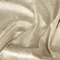 Zasłona jasnobeżowo, złota zdobiona błyszczącym przecieranym wzorem z welwetu 140x270 cm taśma RENIA Eurofirany