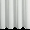 Firana szyta na flexach naturalna z tkaniny z efektem deszczyku i lekkim połyskiem, wykończona obciążnikiem