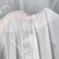 Firana z lekkiej etaminy zdobiona subtelnym kwiatowym wzorem 140x250 cm przelotka ISABEL Eurofirany
