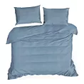 Pościel 160x200 cm gładka z satyny bawełnianej kolor niebieski DINA Diva Line Eurofirany