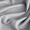 Poszewka szyta srebrna z miękkiej tkaniny o naturalnym splocie w stylu ekologicznym