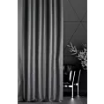Zasłona szyta na taśmie 5 cm szara z tkaniny w drobny połyskliwy wzór