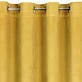Zasłona musztardowa z miękkiego welwetu 140x250 cm przelotka SUZANA Eurofirany