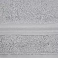 Ręcznik do rąk 30x50 cm bawełniany kolor srebrny z bordiurą w paski 550 g/m2 ELEN Eurofirany