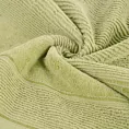 Ręcznik kąpielowy 50x90 cm bawełniany kolor oliwkowy z welurową bordiurą 500 g/m2 EMMA Eurofirany