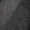 Narzuta dwustronna z przyjemnego futerka i tkaniny barankowej stalowa 220x240 cm NINA Eurofirany Premium