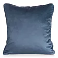 Poszewka na poduszkę 45x45 cm welwetowa jasnoniebiesko, ciemnoniebieska z roślinnym nadrukiem VELVET 202 Eurofirany