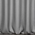 Zasłona szyta na taśmie fala popielata z tkaniny z dodatkiem połyskującej nici, z widocznym ozdobnym splotem