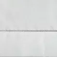 Obrus biały 145x350 cm KARIN z ozdobną listwą oraz srebrną wypustką w eleganckim opakowaniu