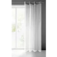 Zasłona biało, grafitowa z efektem cieniowania z lekkiej etaminy 140x250 cm przelotka RAVIA Eurofirany