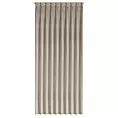 Zasłona beżowa z welwetowej tkaniny 125x270 cm system flex - MELANIE Eurofirany