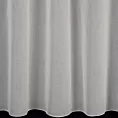 Firana szyta na flexach naturalna z matowej cienkiej etaminy, wykończona obciążnikiem