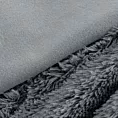 Koc o strukturze miękkiego futra 170x210 cm srebrny TIFANY 1 DESIGN 91 Eurofirany