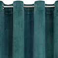 Zasłona ciemnoturkusowa z tkaniny welwetowej 140x250 cm przelotka ROSA Design 91 Eurofirany