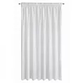 Firana biała o strukturze drobnego deszczyku wzór pionowy 400x250 cm taśma REBECCA Eurofirany