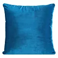 Poszewka na poduszkę 40x40 cm welwetowa z połyskiem granatowa SAMANTA Eurofirany