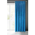 Zasłona granatowa z połyskiem, welwetowa 140x300 cm na taśma SAMANTA Eurofirany