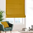 Roleta rzymska ADESSA żółta z miękkiej tkaniny o welurowej strukturze