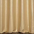 Zasłona szyta na taśmie 8 cm JULIETT złota z eleganckiej połyskującej tkaniny przetykanej lureksową nicią