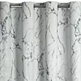 Zasłona jasnoszaro, grafitowa z marmurkowym wzorem, welwetowa 140x250 cm przelotka WERA Eurofirany