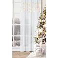 Zasłona z etaminy ASTRA zdobiona świątecznymi śnieżynkami Eurofirany