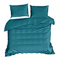 Pościel 220x200 cm gładka z satyny bawełnianej kolor turkusowy DINA Diva Line Eurofirany