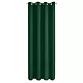 Zasłona ciemnozielona zaciemniająca gładka półmatowa 135x250 cm przelotka LOGAN Eurofirany