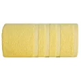 Ręcznik kąpielowy 100x150 cm bawełniany kolor żółty z ozdobną bordiurą 500 g/m2 MILO Eurofirany