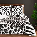 Pościel 160x200 cm z makosatyny bawełnianej kolor biały, czarny z designerskim wzorem Eva Minge Eurofirany