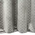 Zasłona KARINA z welwetu w srebrną kratę Eurofirany