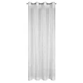 Zasłona biało, srebrna z widocznym splotem 140x250 cm przelotka AGNES Eurofirany