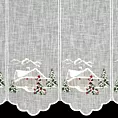 Tkanina firanowa zazdrostka z świątecznym haftem Eurofirany