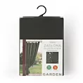 Zasłona grafitowa z wodoodpornej tkaniny idealna do ogrodu i na taras 155x220 cm szelki/rzep GARDEN Eurofirany