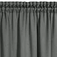 Zasłona popielata zaciemniająca o strukturalnym wzorze 130x300 cm taśma CARLO Eurofirany