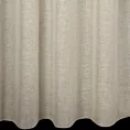 Firana szyta na taśmie fala beżowa wykonana z naturalnej lnianej tkaniny, matowa, wykończona obciążnikiem