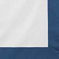 Pościel 160x200 cm z satyny bawełnianej kolor biały, granatowy z kontrastującą kantą LAURA Eurofirany