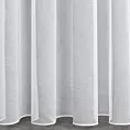 Firana szyta na taśmie 5 cm ALBERTA biała z półprzezroczystej matowej tkaniny o naturalnym splocie