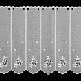 Tkanina firanowa zazdrostka zdobiona haftem w listeczki Eurofirany