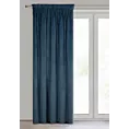 Zasłona granatowa z ekskluzywnego matowego welwetu 140x270 cm taśma RIA Diva Line Eurofirany