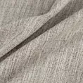 Zasłona szyta na taśmie 5 cm beżowa z tkaniny o naturalnym splocie z efektem melanżu
