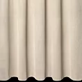 Zasłona szyta na taśmie 5 cm beżowa z tkaniny strukturalnej z delikatnym połyskiem