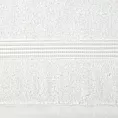 Ręcznik kąpielowy 70x140 cm bawełniany kolor biały 0 twist zdobiony paseczkami 550 g/m2 MOLLY Eurofirany