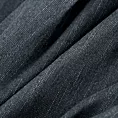 Zasłona szyta na taśmie 5 cm ciemnografitowa z tkaniny o naturalnym splocie z efektem melanżu