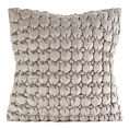 Poszewka na poduszkę 45x45 cm welwetowa zdobiona wzorem 3D beżowa VELVET 193 EUROFIRANY PREMIUM
