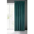 Zasłona ciemnoturkusowa z ekskluzywnego matowego welwetu 140x270 cm taśma VILLA Eurofirany