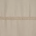 Pościel 160x200 cm z satyny bawełnianej kolor beżowy zdobiona elegancką koronką RETRO 5 Eurofirany